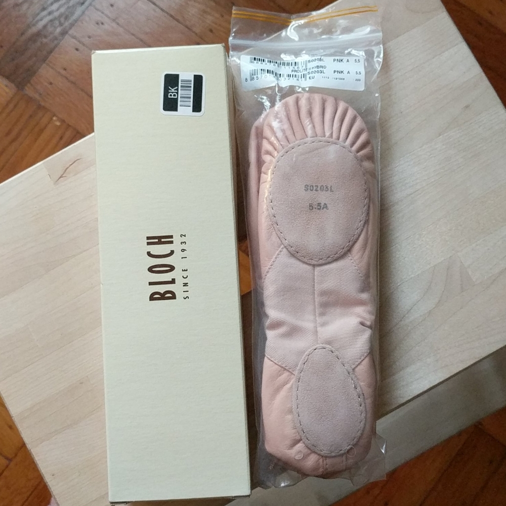 Bloch Prolite II ballet slippers shoes 5.5A